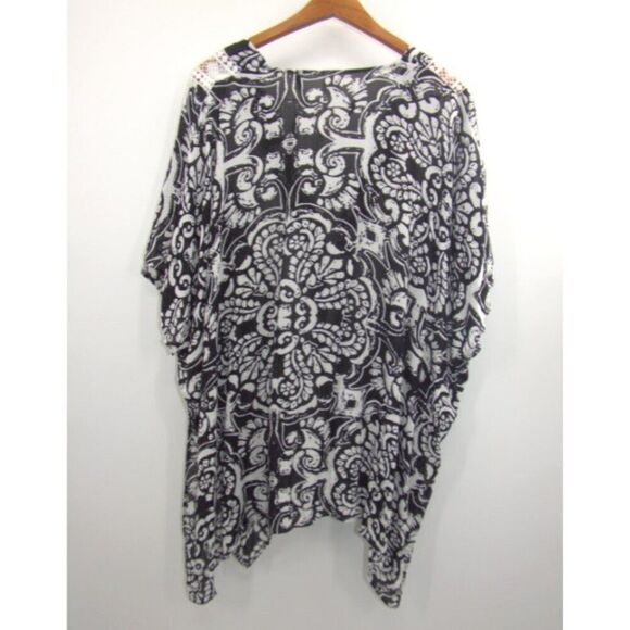 NWT Women's One Size Lightweight Flowy Kimono Swimsuit Cover Up - Picture 2 of 7